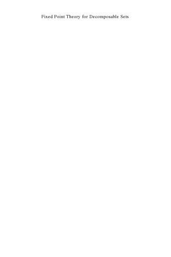 تئوری نقطه ثابت برای مجموعه های قابل تجزیه
