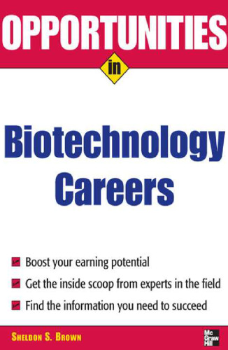 ﻿فرصت ها در مشاغل بیوتکنولوژی (فرصت های در)