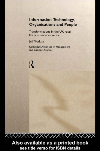 ﻿فناوری اطلاعات، سازمان ها و افراد (پیشرفت های روتلج در مطالعات مدیریت و بازرگانی، 6)