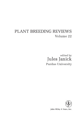 ﻿بررسی های اصلاح نباتات، جلد 22