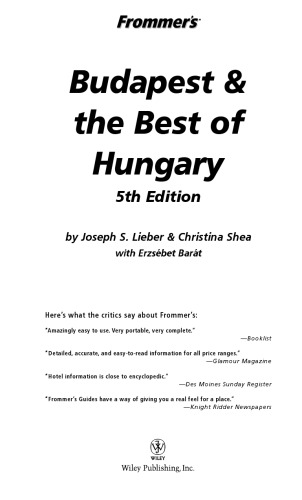 ﻿بوداپست فرومر و بهترین های مجارستان