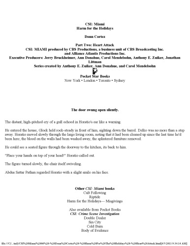 ﻿CSI: میامی: آسیب برای تعطیلات: حمله قلبی