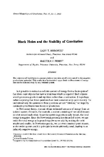 ﻿نسبیت عام و گرانش جلد. 15