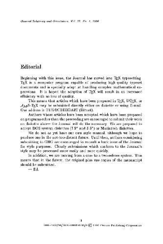 نسبیت عمومی و گرانش جلد. 22