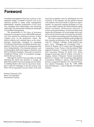 ﻿آینده مدیریت سرمایه گذاری