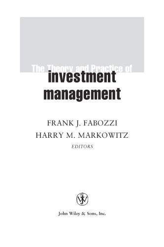 ﻿تئوری و عمل مدیریت سرمایه گذاری (سریال فرانک جی فابوزی)