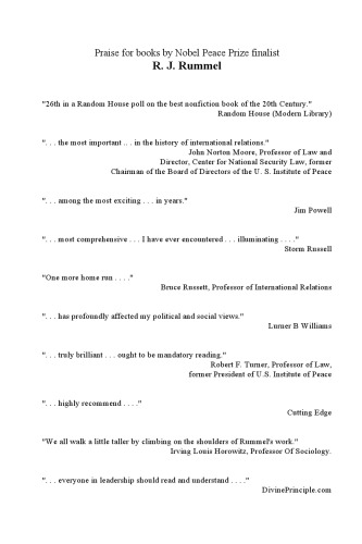 ﻿War & Democide: Never Happen (Never Again)