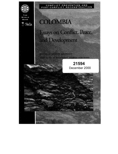 ﻿مقالاتی در مورد تعارض، صلح و توسعه: کلمبیا (پیشگیری از درگیری و بازسازی پس از جنگ)