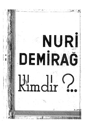 ﻿نوری دمیراغ کیست؟