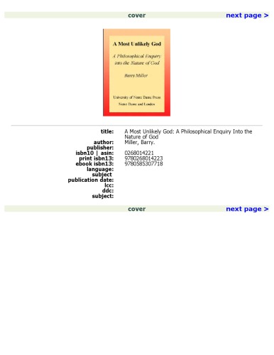 ﻿بعیدترین خدا: تحقیقی فلسفی در مورد ماهیت خدا