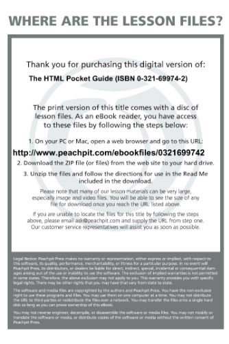 ﻿راهنمای جیبی HTML