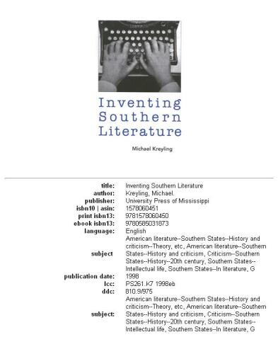 ﻿ابداع ادبیات جنوب