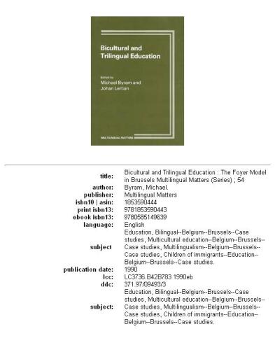 ﻿آموزش دو فرهنگی و سه زبانه: مدل سرسره در بروکسل (مسائل چند زبانه سری 54)
