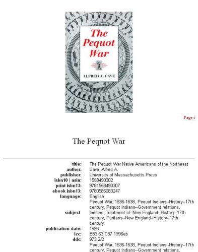 ﻿جنگ پکوت (بومیان شمال شرق آمریکا)