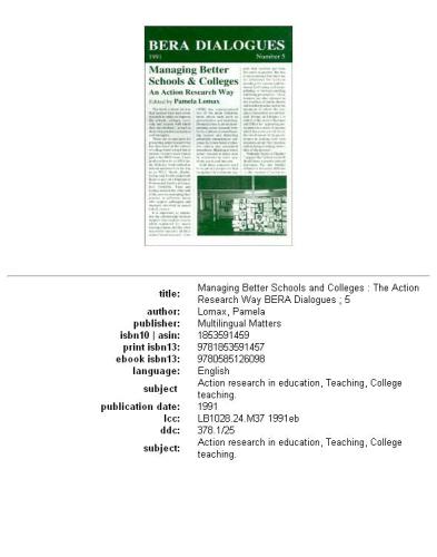 ﻿مدیریت مدارس و کالج‌های بهتر: روش تحقیق اقدام (گفتگوهای برا)