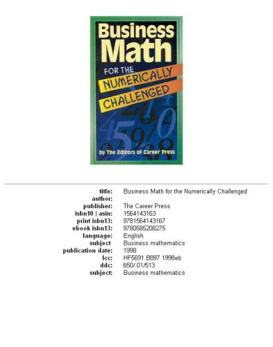 ﻿ریاضیات کسب و کار برای افراد دارای چالش عددی