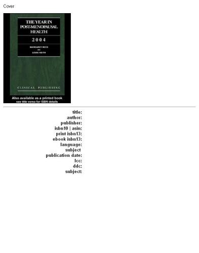 ﻿سال سلامت پس از یائسگی 2004