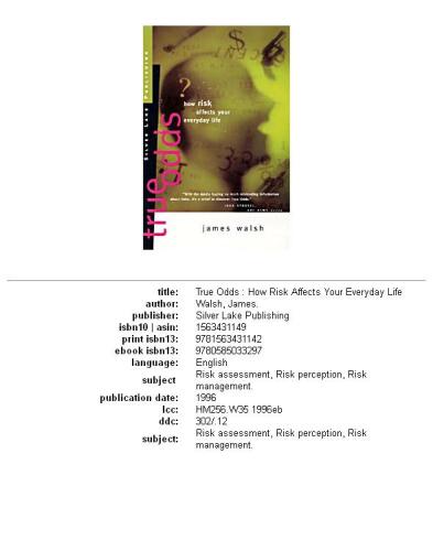 ﻿شانس واقعی: خطر چگونه بر زندگی روزمره شما تأثیر می گذارد