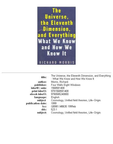 ﻿جهان، بعد یازدهم، و همه چیز: آنچه می دانیم و چگونه می دانیم