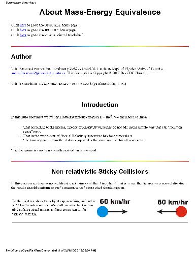 درباره معادل انرژی انبوه