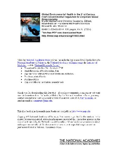 سلامت محیطی جهانی در قرن 21st: از مقررات دولتی تا مسئولیت اجتماعی شرکت