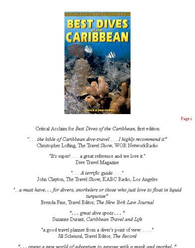 ﻿بهترین غواصی های کارائیب (راهنماهای سفر شکارچی)