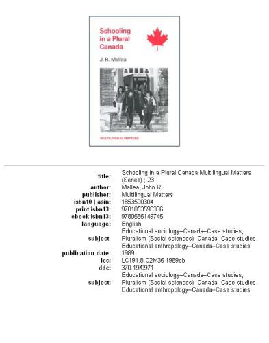 ﻿تحصیل در کانادا چند زبانه (مسائل چند زبانه، 23)
