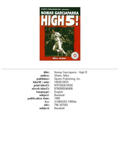 ﻿Nomar Garciaparra: High 5! (بیس بال سری سوپراستار)