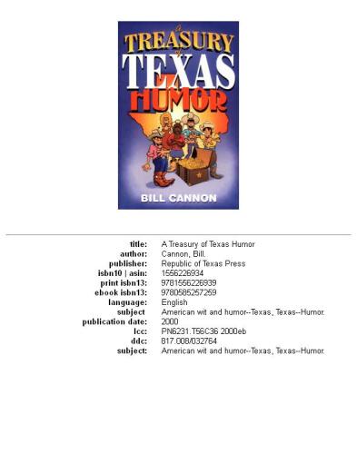 ﻿خزانه داری طنز تگزاس