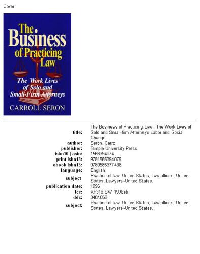 ﻿کسب و کار وکالت (تغییر کار و اجتماعی)