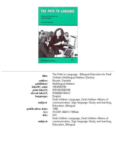 ﻿مسیری به سوی زبان: آموزش دو زبانه برای کودکان ناشنوا (مسائل چند زبانه)