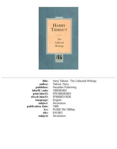 ﻿هری تیباوت: نوشته های جمع آوری شده