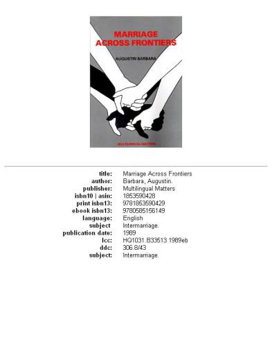 ﻿ازدواج در آن سوی مرزها