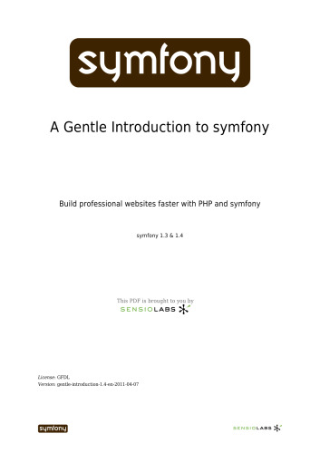 ﻿مقدمه ای آرام در Symfony 1.4