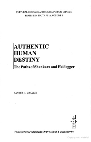 ﻿سرنوشت اصیل انسانی: مسیرهای شانکارا و هایدگر