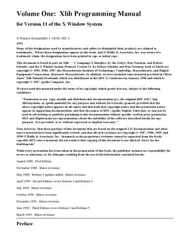 ﻿راهنمای برنامه نویسی Xlib برای نسخه 11، Rel. 5، جلد. 1 (راهنماهای قطعی سیستم پنجره X)