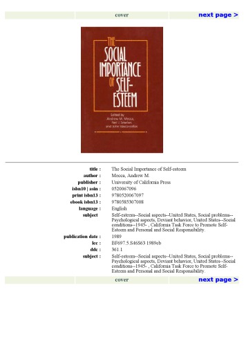 ﻿اهمیت اجتماعی عزت نفس