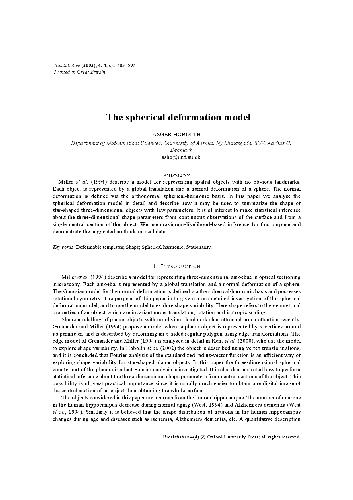 مدل تغییر شکل کروی