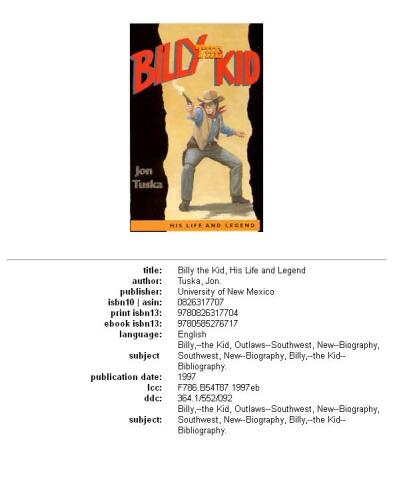 ﻿بیلی کید: زندگی و افسانه او