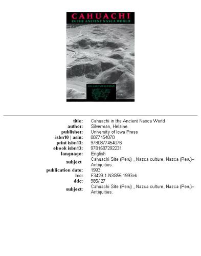 ﻿Cahuachi در دنیای باستان ناسکا