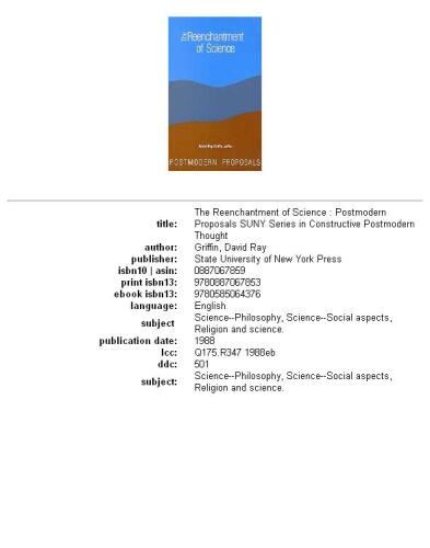 ﻿افسون مجدد علم: پیشنهادهای پست مدرن