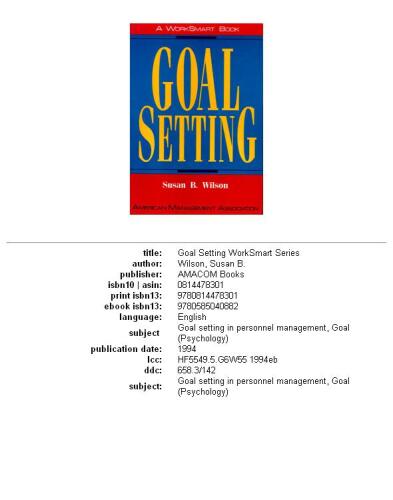 ﻿تنظیم هدف (سری های Worksmart)