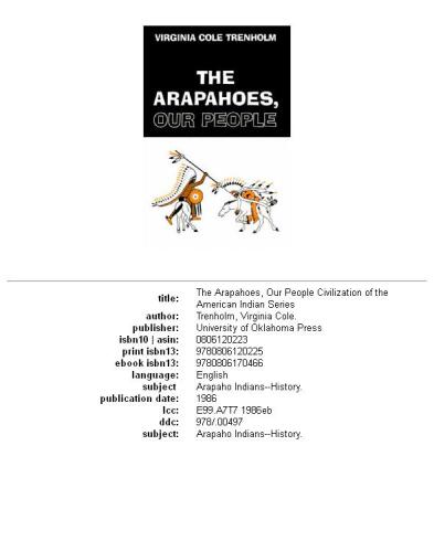 ﻿آراپاهوها، مردم ما (تمدن سریال سرخپوستان آمریکایی)