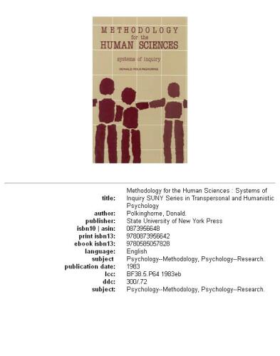 ﻿روش شناسی علوم انسانی: سیستم های تحقیق