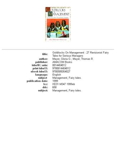 ﻿طلایی در مدیریت: 27 افسانه تجدیدنظر طلبانه برای مدیران جدی