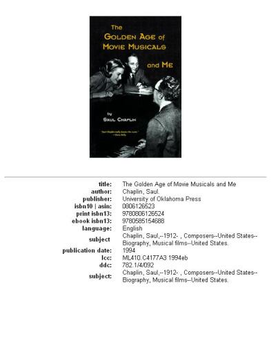 ﻿عصر طلایی فیلم موزیکال و من