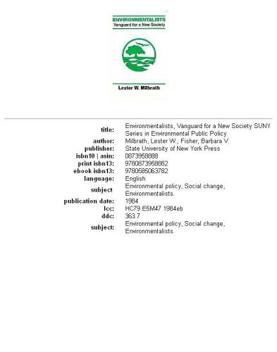 ﻿محیط بانان: پیشتاز برای یک جامعه جدید