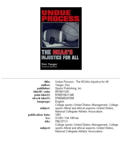 ﻿فرآیند ناروا: بی عدالتی NCAA برای همه