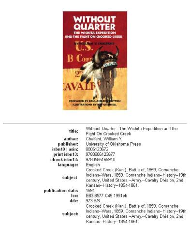 ﻿Without Quarter: The Wichita Expedition and the Fight on Crooked Creek