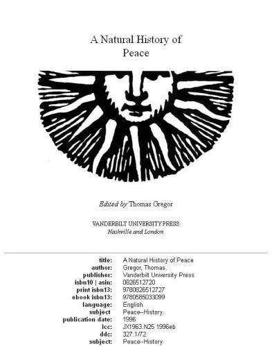 ﻿تاریخ طبیعی صلح